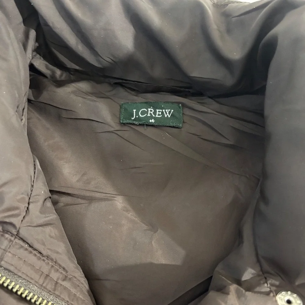 J. Crew Brown Puffer Vest Women's Jacket | Size Small‎